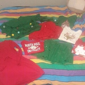 Holiday Time Festive Kids Clothing Set - Red, Green, White